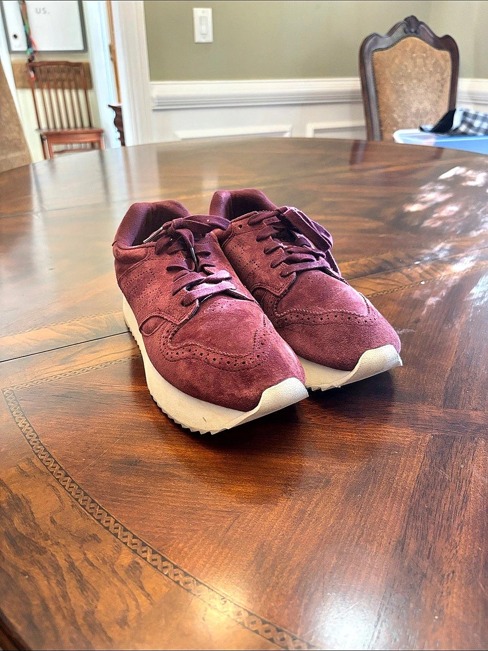 New Balance 501 Ripple Sole Burgundy Women's Purple Sneakers